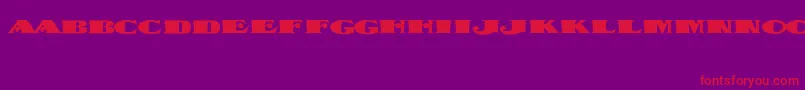 DispatchBlack Font – Red Fonts on Purple Background