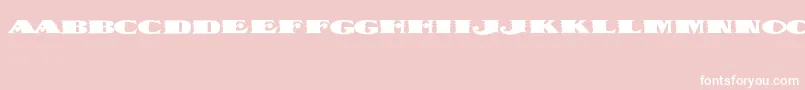 DispatchBlack-fontti – valkoiset fontit vaaleanpunaisella taustalla