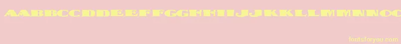 DispatchBlack Font – Yellow Fonts on Pink Background