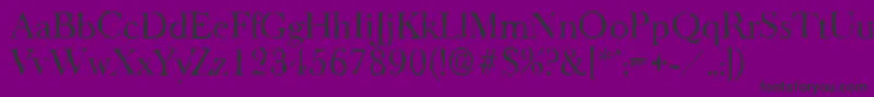 BaskeroldrandomRegular Font – Black Fonts on Purple Background