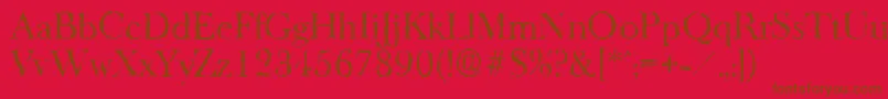 Más sobre la fuente BaskeroldrandomRegular fuente BaskeroldrandomRegular – Fuentes Marrones Sobre Fondo Rojo