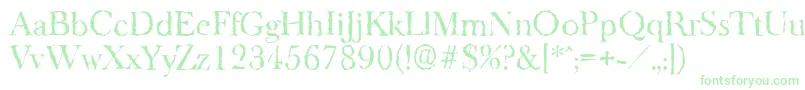BaskeroldrandomRegular Font – Green Fonts on White Background