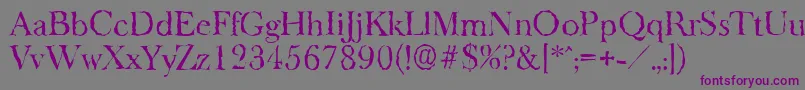 BaskeroldrandomRegular Font – Purple Fonts on Gray Background