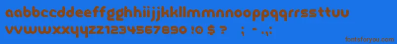 GlasoorFf4f Font – Brown Fonts on Blue Background