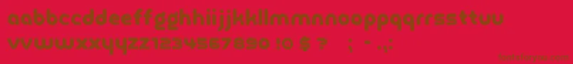 GlasoorFf4f Font – Brown Fonts on Red Background