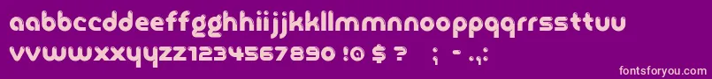 GlasoorFf4f Font – Pink Fonts on Purple Background