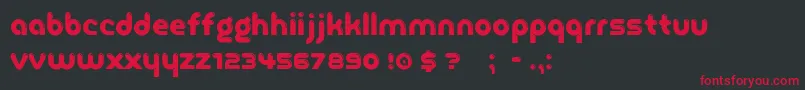 GlasoorFf4f Font – Red Fonts on Black Background