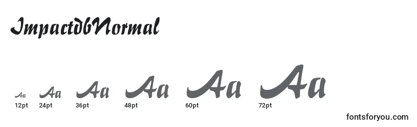 ImpactdbNormal Font Sizes