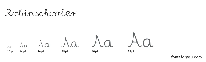 Robinschooler Font Sizes