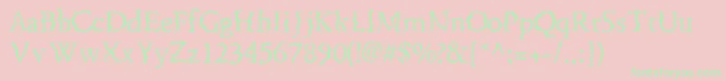 FenderbendersskRegular Font – Green Fonts on Pink Background