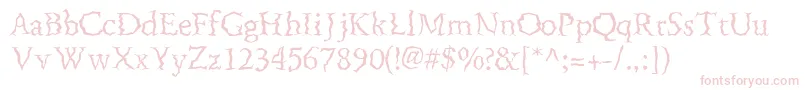 FenderbendersskRegular Font – Pink Fonts on White Background