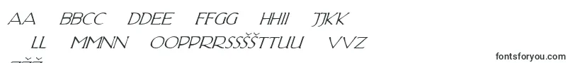 Hadriatici-Schriftart – lettische Schriften