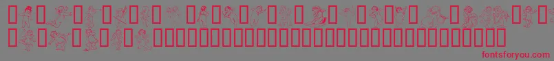 Gabra Font – Red Fonts on Gray Background