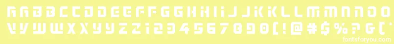 Legiosabinatitle Font – White Fonts on Yellow Background