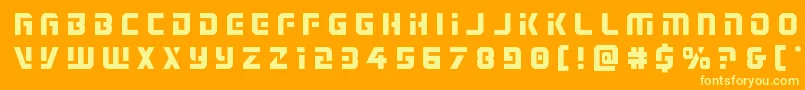 Legiosabinatitle Font – Yellow Fonts on Orange Background