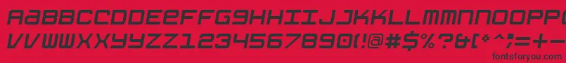 GrishenkoOpiyatNbpItalic Font – Black Fonts on Red Background