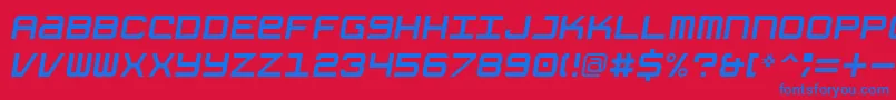 GrishenkoOpiyatNbpItalic Font – Blue Fonts on Red Background
