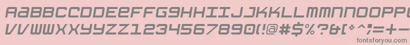 GrishenkoOpiyatNbpItalic Font – Gray Fonts on Pink Background