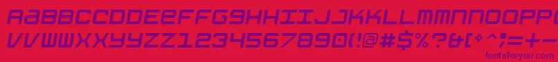 GrishenkoOpiyatNbpItalic Font – Purple Fonts on Red Background