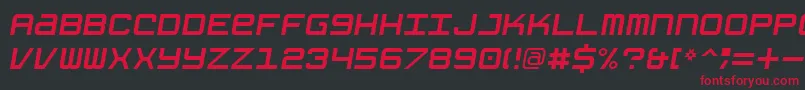 GrishenkoOpiyatNbpItalic Font – Red Fonts on Black Background