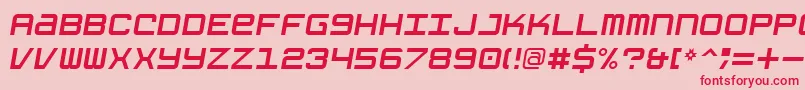 GrishenkoOpiyatNbpItalic Font – Red Fonts on Pink Background