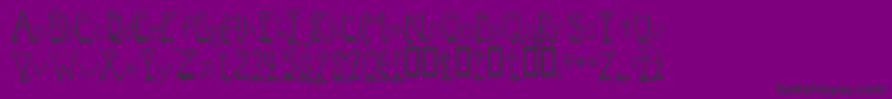 Zhangqa ffy Font – Black Fonts on Purple Background