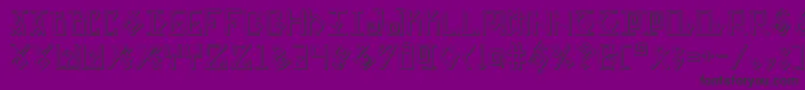 Czcionka Eldermagics – czarne czcionki na fioletowym tle