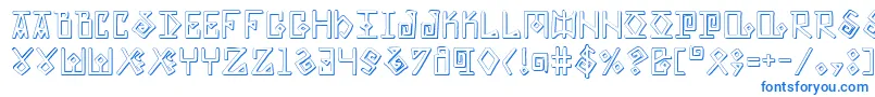 Eldermagics Font – Blue Fonts on White Background