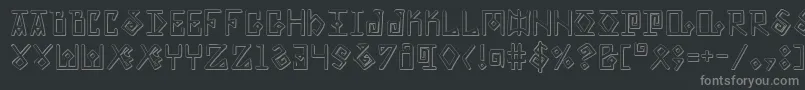 Eldermagics Font – Gray Fonts on Black Background