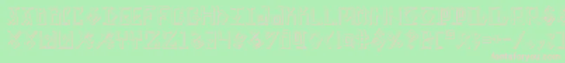 Eldermagics Font – Pink Fonts on Green Background