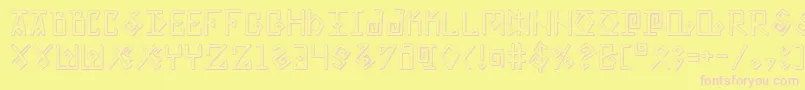 Eldermagics Font – Pink Fonts on Yellow Background