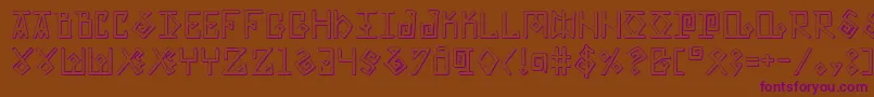 Eldermagics Font – Purple Fonts on Brown Background