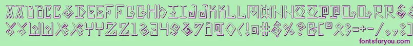 Eldermagics Font – Purple Fonts on Green Background