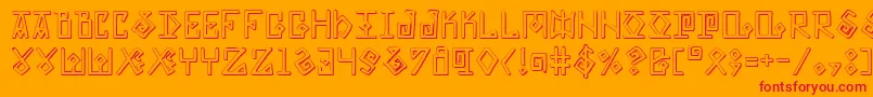 Eldermagics Font – Red Fonts on Orange Background