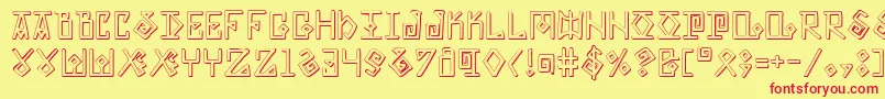 Eldermagics Font – Red Fonts on Yellow Background