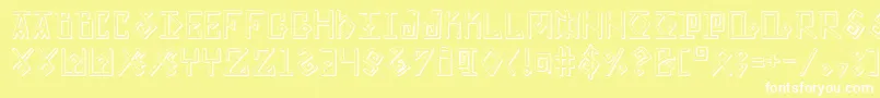 Eldermagics Font – White Fonts on Yellow Background