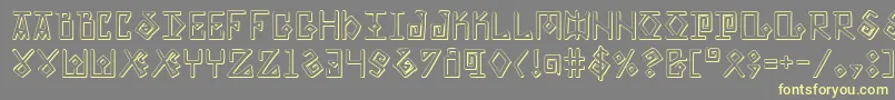 Eldermagics Font – Yellow Fonts on Gray Background