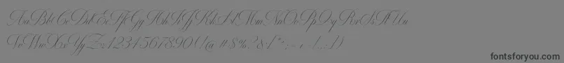 MiltonOne Font – Black Fonts on Gray Background