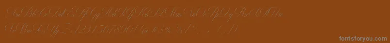 Шрифт MiltonOne – серые шрифты на коричневом фоне