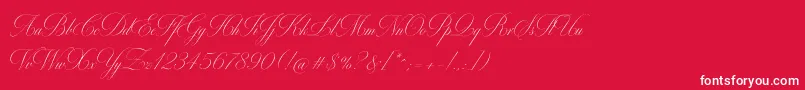 MiltonOne Font – White Fonts on Red Background