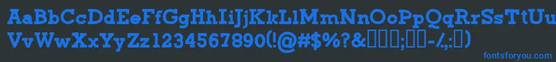 CfgreenmonsterRegular Font – Blue Fonts on Black Background