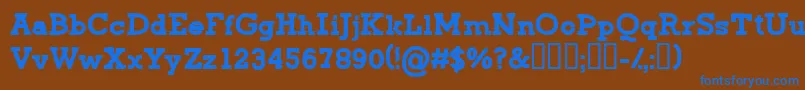 CfgreenmonsterRegular Font – Blue Fonts on Brown Background