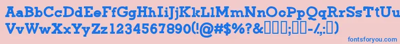 CfgreenmonsterRegular Font – Blue Fonts on Pink Background