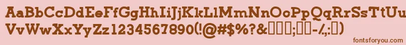 CfgreenmonsterRegular Font – Brown Fonts on Pink Background