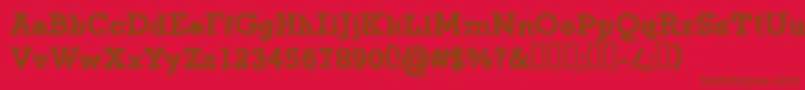 CfgreenmonsterRegular Font – Brown Fonts on Red Background