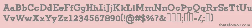 CfgreenmonsterRegular Font – Gray Fonts on Pink Background