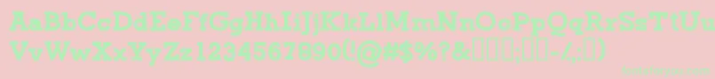 CfgreenmonsterRegular Font – Green Fonts on Pink Background