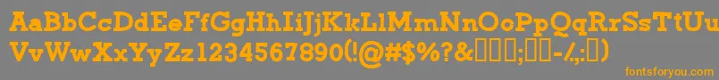CfgreenmonsterRegular Font – Orange Fonts on Gray Background