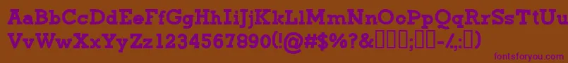 CfgreenmonsterRegular Font – Purple Fonts on Brown Background