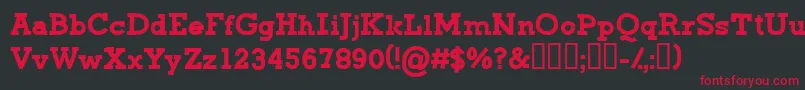CfgreenmonsterRegular Font – Red Fonts on Black Background